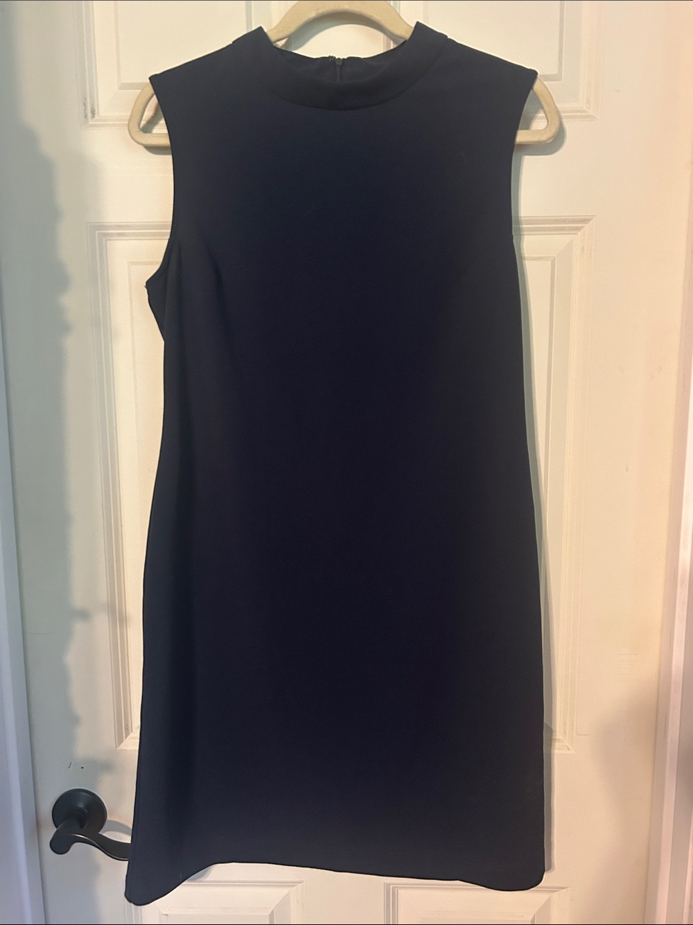 Sharagano Navy Blue Sleeveless Mini Shift Dress
